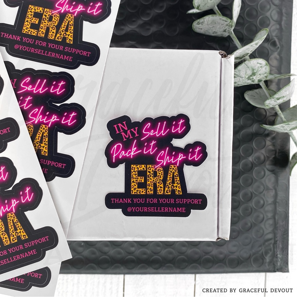 In My Sell It Pack It Ship It ERA - 2" (inches) (48ct.) Stickers - Picture 7 of 7